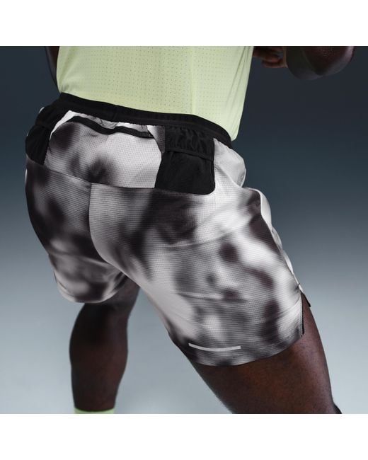 Nike Blue Running Division Breathe Dri-Fit Adv 10Cm (Approx. Brief-Lined Running Shorts for men