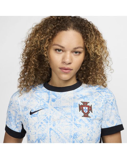 Nike Blue Portugal ( Team) 2024/25 Stadium Away Dri-fit Football Replica Shirt Polyester