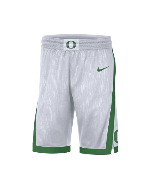 Nike College (oregon) Replica Basketball Shorts In White, in Blue for ...