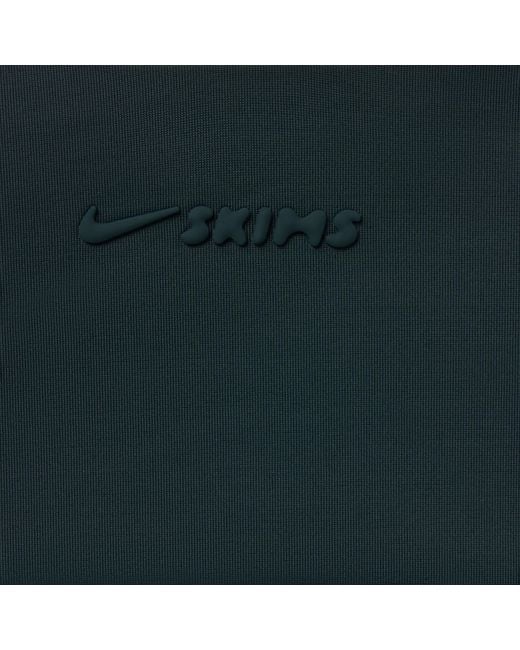 Nike Green Skims Shine V-Neck Bra