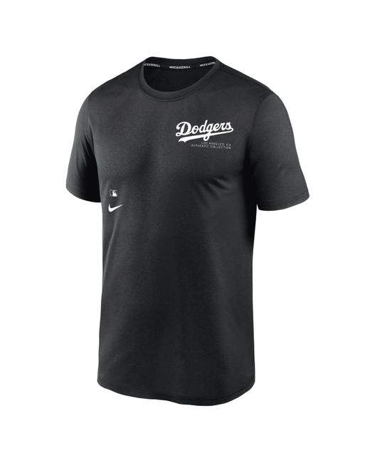 Nike Black Los Angeles Dodgers Authentic Collection Early Work Men's Dri-fit Mlb T-shirt for men