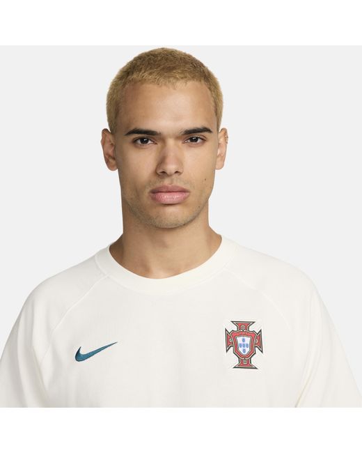 Nike White Portugal Travel Football Short-sleeve Top for men