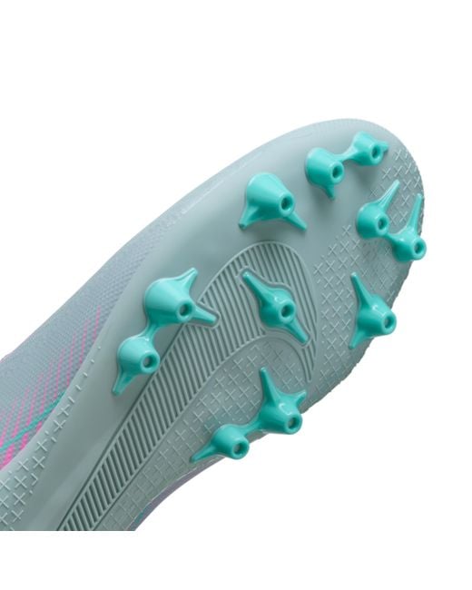 Nike Blue Mercurial Superfly 10 Academy Artificial-Grass High-Top Soccer Cleats for men