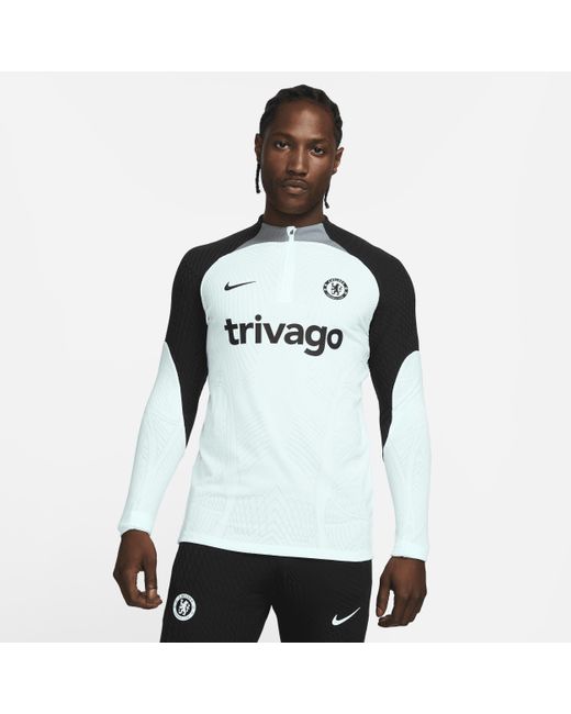 Nike White Chelsea F.c. Strike Elite Third Dri-fit Adv Football Drill Top 50% Recycled Polyester for men