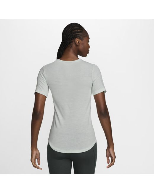 Nike White Swift Wool Dri-fit Short-sleeve Running Top
