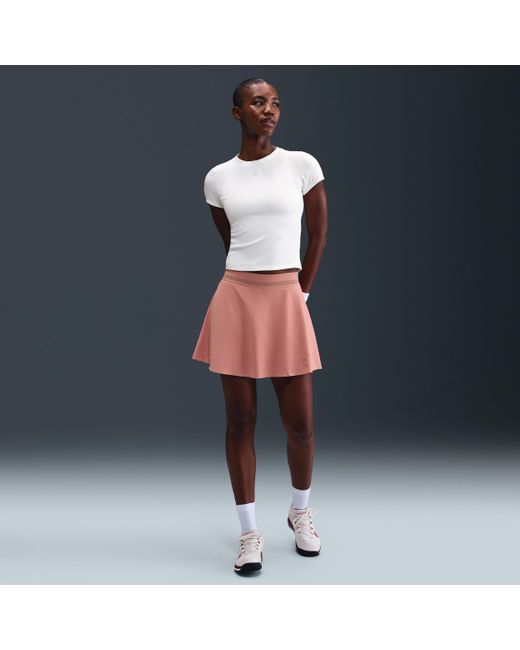 Nike Pink Court Ace Advantage Dri-Fit Tennis Skirt