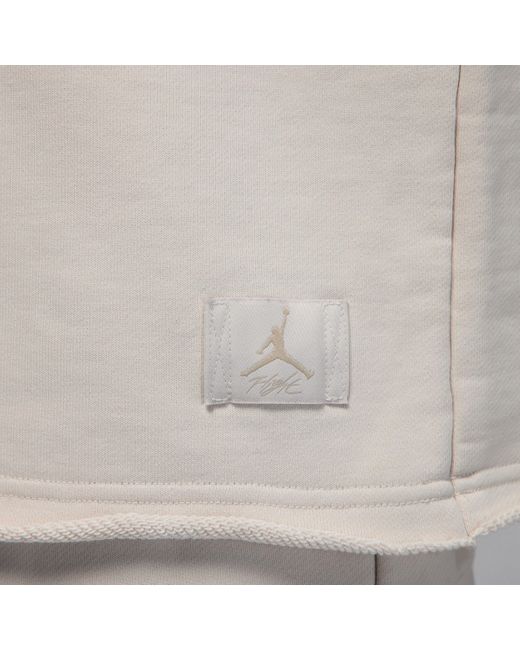 Nike Brown Flight Fleece Oversized Short-Sleeve French Terry Top