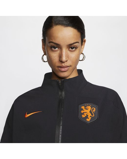 Nike Netherlands 1/4-zip Football Top in Black | Lyst UK