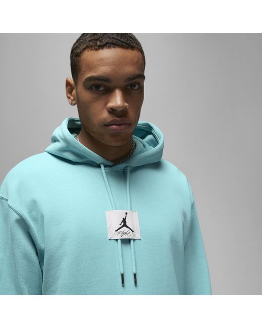 Nike Jordan Flight Fleece Pullover Hoodie in Blue for Men | Lyst UK