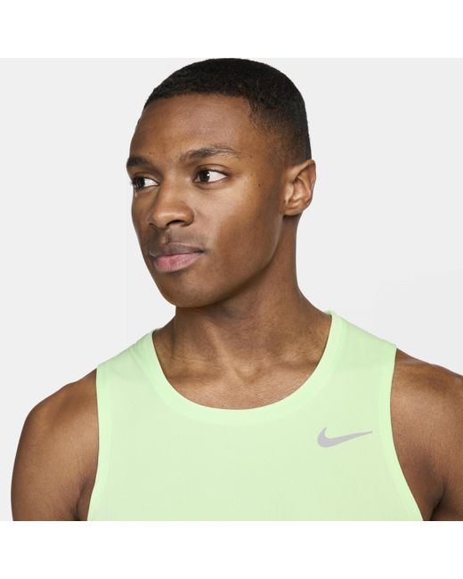 Nike Green Miler Dri-fit Running Tank Top for men