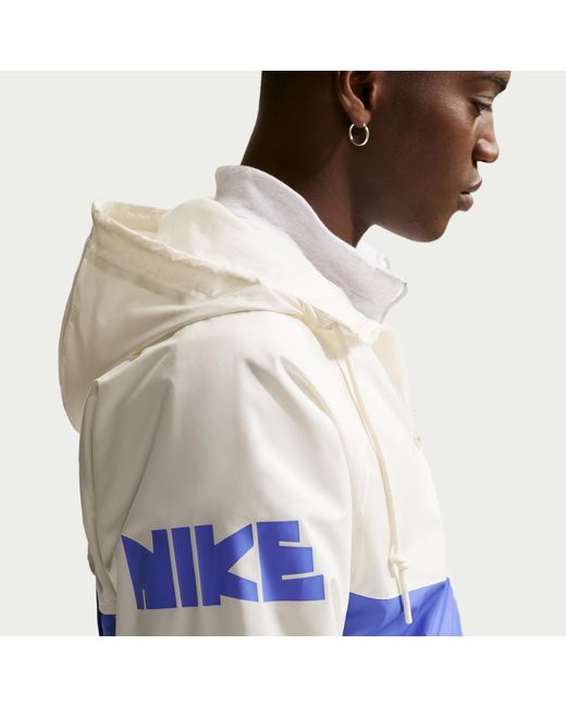 Nike White Windrunner Graphic Woven Jacket for men