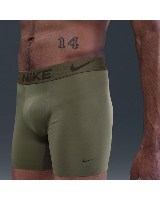Nike Blue Elite Micro Dri-Fit Adv Boxer Briefs for men