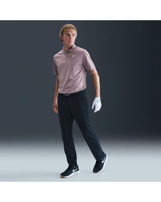 Nike Purple Victory+ Dri-Fit Golf Polo for men