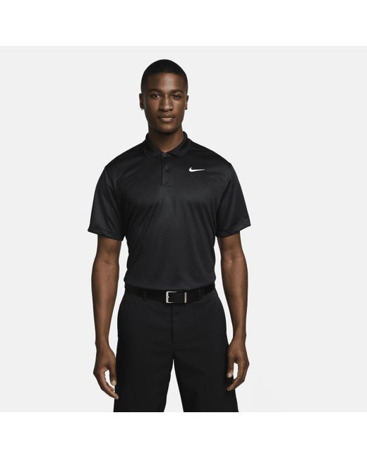 Nike Black Victory+ Dri-fit Golf Polo Polyester for men