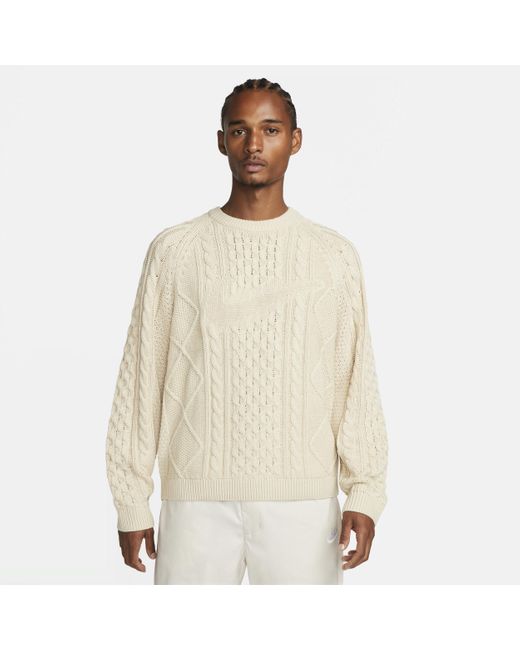 nike sportswear cable knit sweater