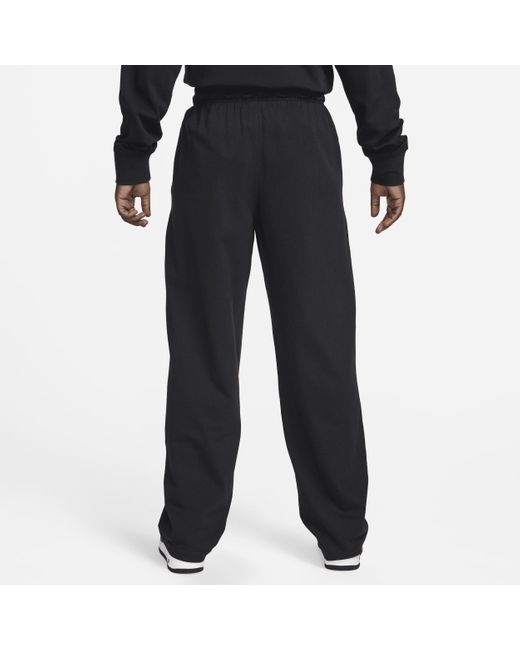 Nike Sportswear Club Knit Open-hem Pants in Black for Men