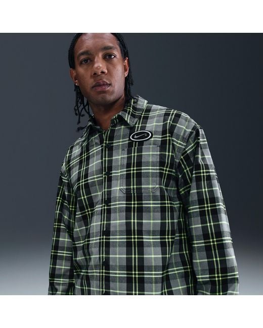 Nike Sb X Eric Koston Skate Flannel in Gray for Men | Lyst