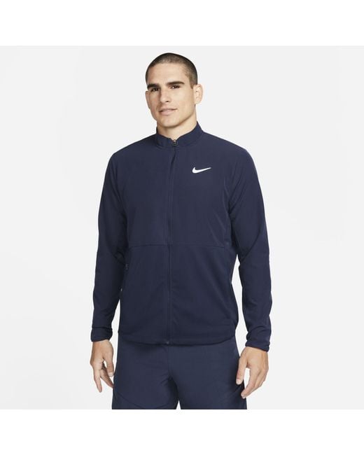 Nike Synthetic Court Advantage Tennis Jacket Blue for Men | Lyst UK