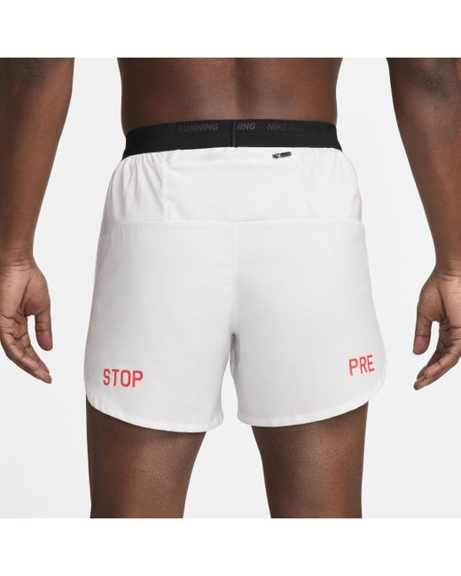 Nike White Flex Stride Run Energy 5" Brief-lined Running Shorts for men