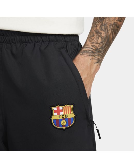 Nike Black Fc Barcelona X Patta Soccer Track Pants for men