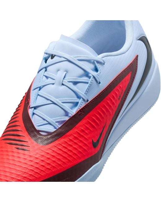 Nike Red Phantom 6 Low Academy Indoor Court Football Shoes for men