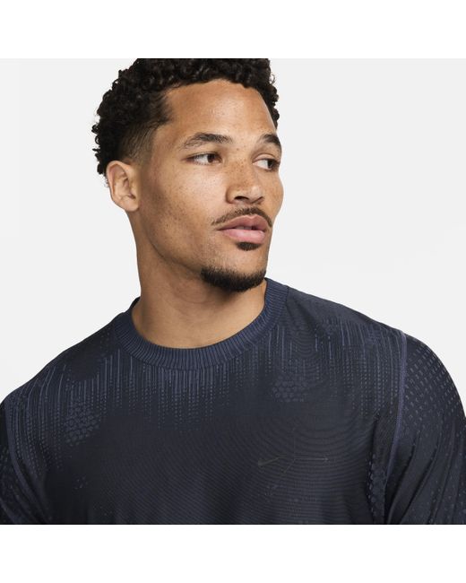 Nike Blue Aps Dri-fit Adv Short-sleeve Versatile Top for men