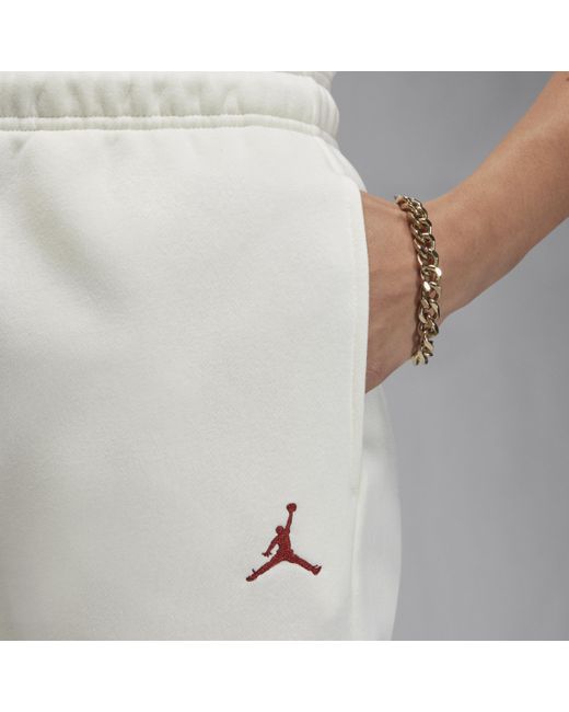 Nike White Brooklyn Fleece Pants