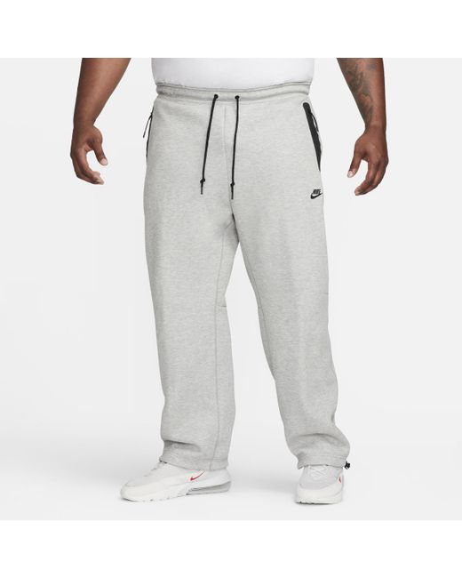 Nike Sportswear Tech Fleece Open-hem Tracksuit Bottoms 50% Sustainable  Blends in Gray for Men | Lyst