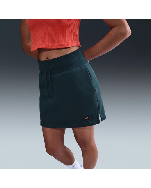 Nike Blue Sportswear Phoenix Fleece Skirt