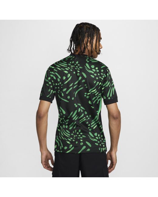 Nike Green Nigeria 2024 Stadium Away Dri-Fit Soccer Replica Jersey for men