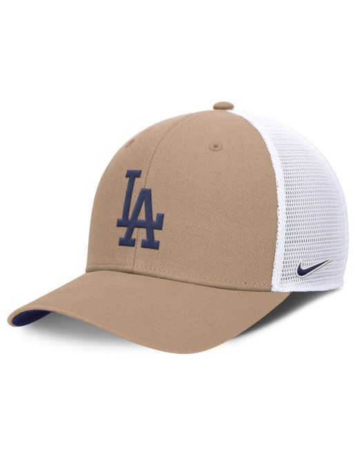 Nike Brown Los Angeles Dodgers Hemp Rise Mlb Trucker Adjustable Hat for men