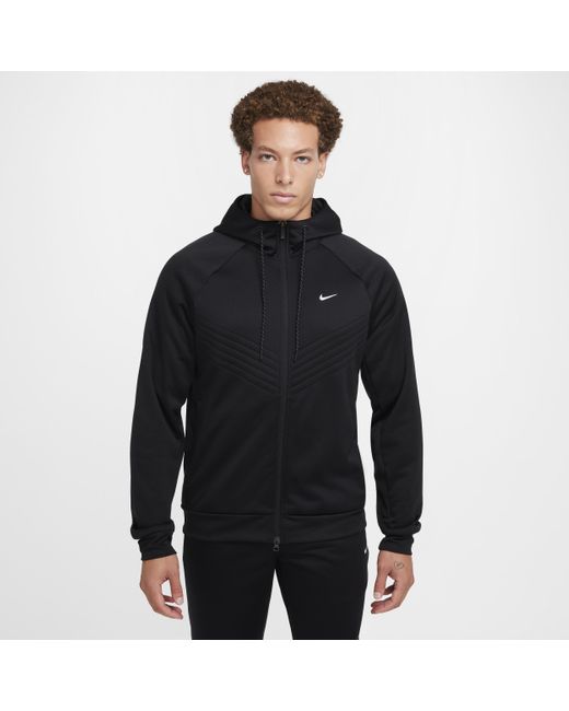 Giacca Idrorepellente Per L'Inverno Con Zip A Tutta Lunghezza Therma-Fit Therma Sphere – Uomo di Nike in Black da Uomo