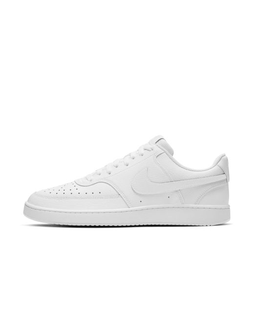 Nike White Court Vision Low Shoes for men