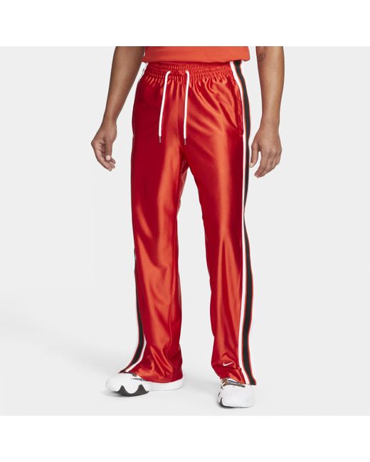 Pantaloni da basket con bottoni laterali circa da Uomo di Nike in Rosso |  Lyst