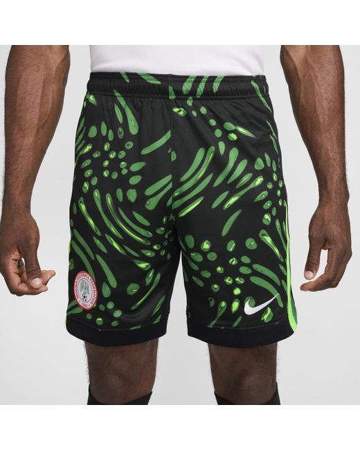 Nike Green Nigeria 2024 Stadium Away Dri-fit Football Replica Shorts for men