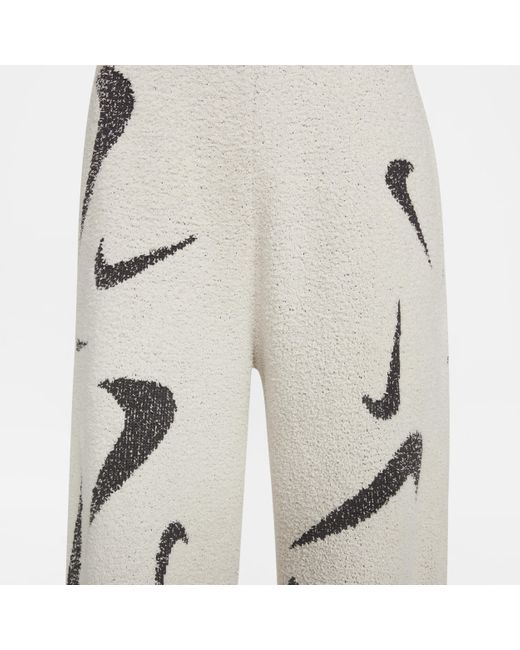 Nike Natural Sportswear Phoenix Cozy Bouclé High-waisted Wide-leg Knit Pants