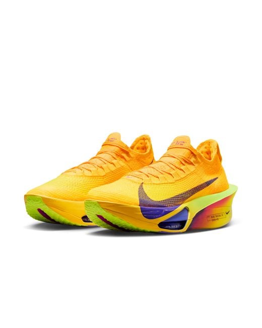 Yellow Racing Shoes Nike Alphafly 3 Road Racing Shoes in Yellow for Men | Lyst