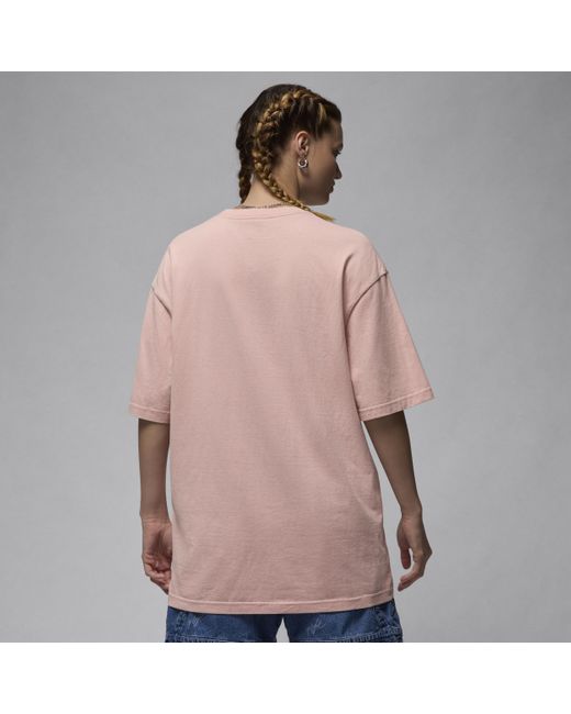 Nike Jordan Oversized T-shirt Met Graphic in het Pink