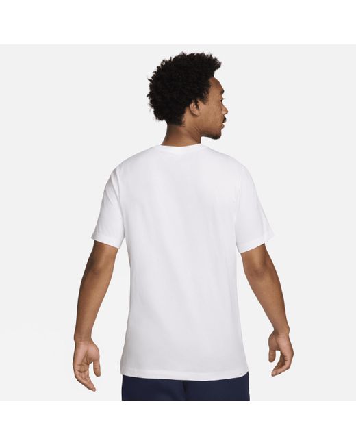 Nike White Paris Saint-germain Football T-shirt for men