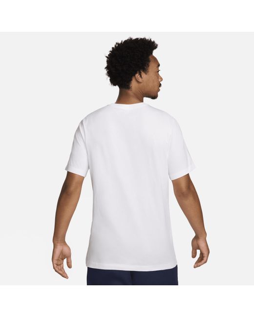 Nike White Paris Saint-Germain ' Football T-Shirt for men