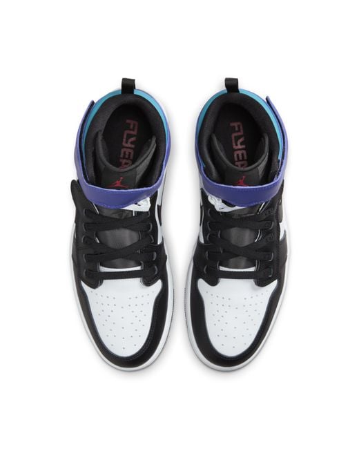 Nike White Air Jordan 1 Hi Flyease Shoes for men