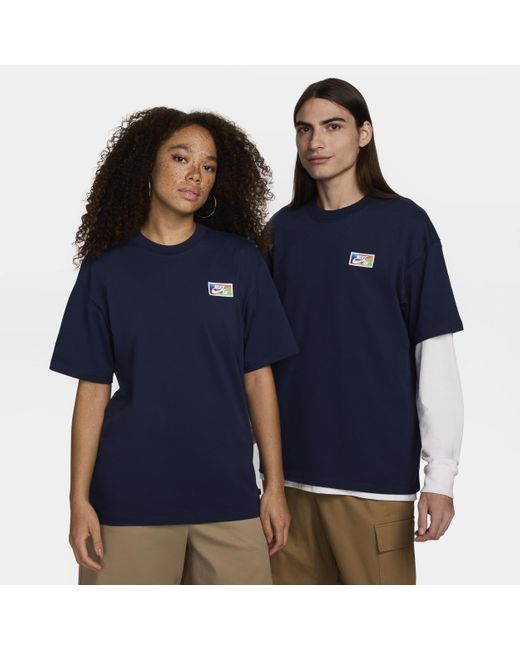 Nike Blue Sb Skate T-shirt Cotton for men