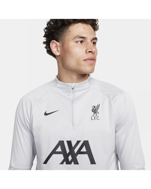 Nike Liverpool Fc Strike Winter Warrior Storm-fit Soccer Drill Top in White  for Men