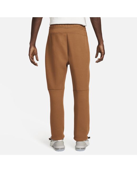 Nike Sportswear Tech Fleece joggingbroek Met Open Zoom in het Brown voor heren