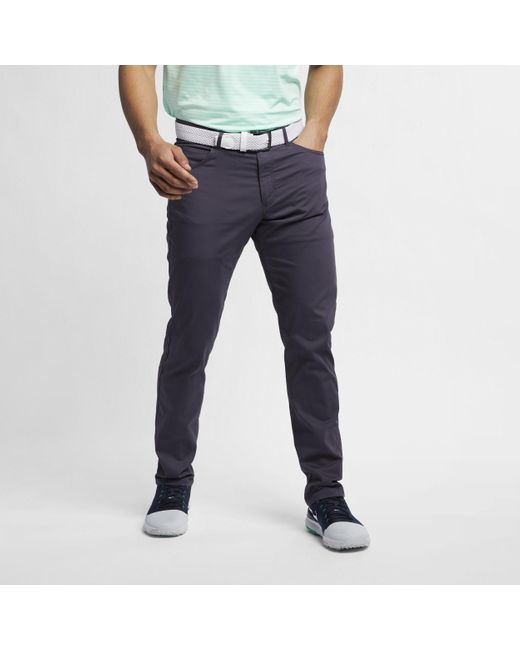 Nike Flex Slim Fit 5pocket Golf Pants In Grey, in Blue for Men Lyst