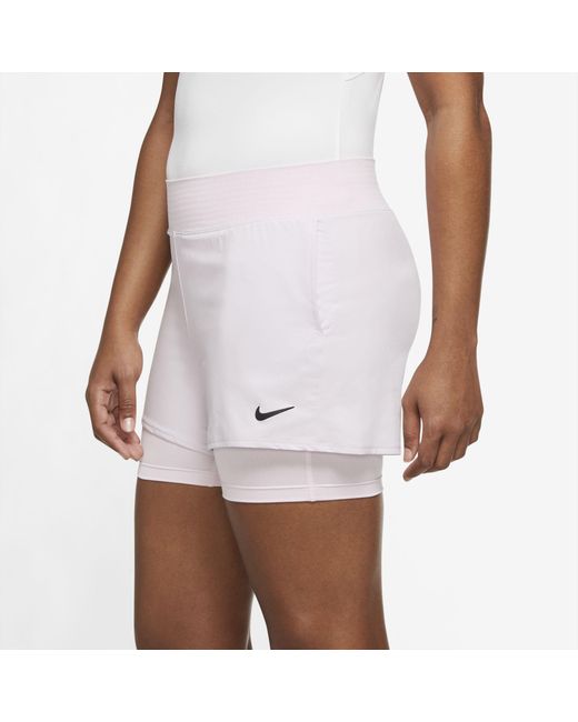 Nike Court Dri Fit Victory Tennis Shorts Pink Lyst Nike Court Dri Fit Victory Tennis Shorts Pink Lyst