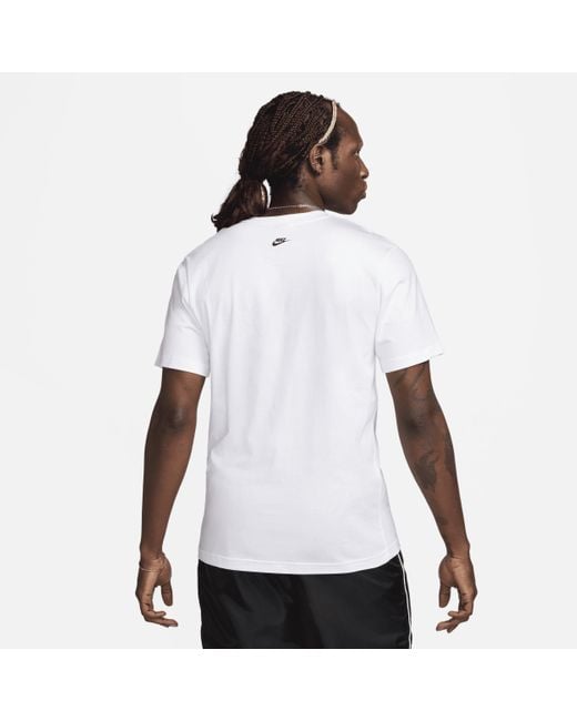 Nike White Air Max Short-sleeve T-shirt Cotton for men