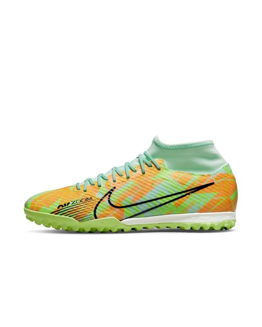 Nike Zoom Mercurial Superfly 9 Academy Tf Turf Soccer Shoes in Green ...