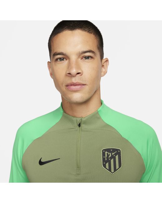 Nike Green Atlético Madrid Strike Dri-fit Knit Football Drill Top Polyester for men