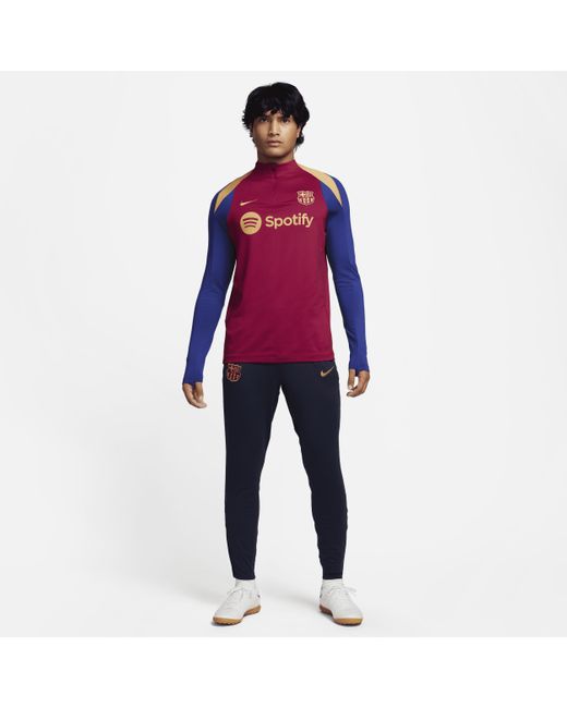 Nike Purple F.c. Barcelona Strike Elite Dri-fit Adv Football Drill Top 50% Recycled Polyester for men